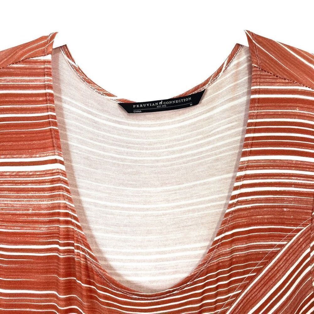 Peruvian Connection Circle Rust Orange Maxi Dress… - image 4